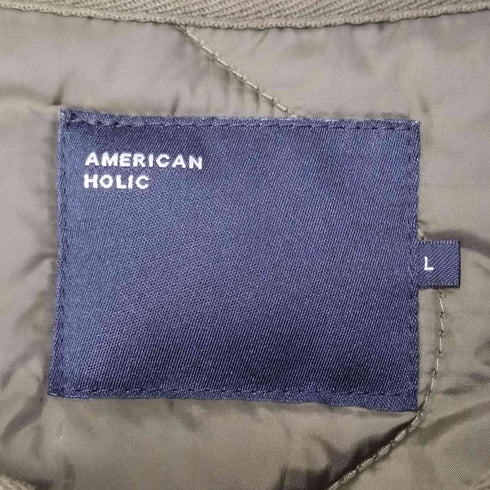 アメリカンホリック AMERICAN HOLIC 2WAYキルトノーカラーBIGコート レディース JPN:L