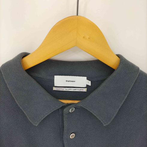 グラフペーパー Graphpaper 23SS Suvin Oversized L/S Polo メンズ FREE