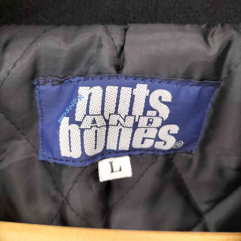 NUTS AND BONES 裏地キルティング クルミボタン ウール テーラードジャケット メンズ import:L