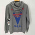 バンソン VANSON 両面プリント ジップアップパーカー メンズ import:M