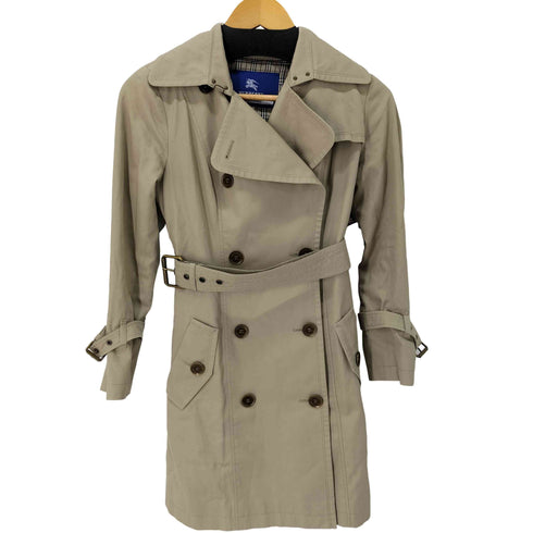 バーバリーブルーレーベル BURBERRY BLUE LABEL トレンチハーフコート 裏地ノバチェック レディース 36
