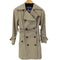 バーバリーブルーレーベル BURBERRY BLUE LABEL トレンチハーフコート 裏地ノバチェック レディース 36