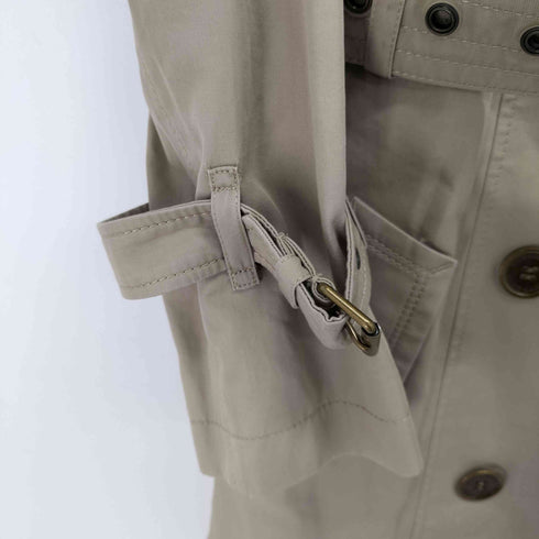 バーバリーブルーレーベル BURBERRY BLUE LABEL トレンチハーフコート 裏地ノバチェック レディース 36