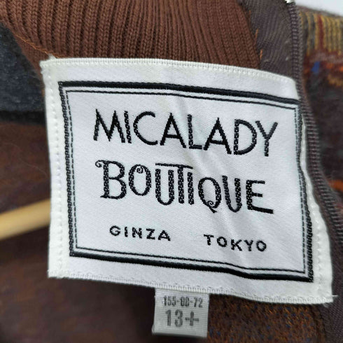 MICALADYBOUTIQUE 総柄タートルネックワンピース レディース 13