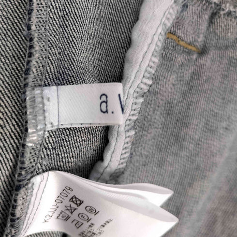 アーヴェヴェ a.v.v ノーカラーデニムジャケット レディース JPN:M