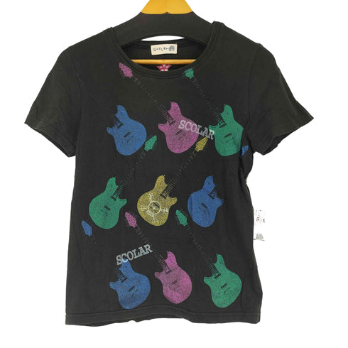 スカラー ScoLar S/S プリント Tシャツ レディース