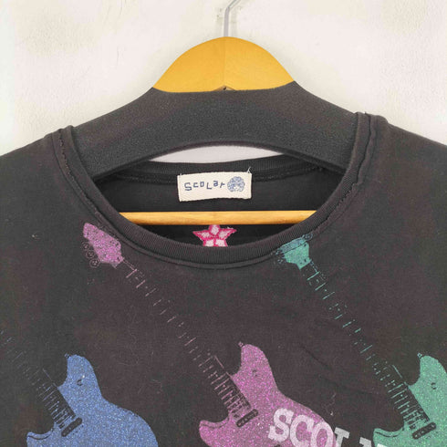 スカラー ScoLar S/S プリント Tシャツ レディース