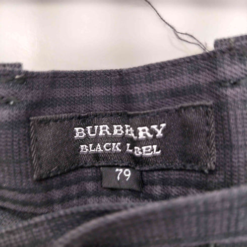 バーバリーブラックレーベル BURBERRY BLACK LABEL チェック柄 スラックスパンツ メンズ 79