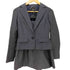 ランバン LANVIN ひし形ドット 1B クロップド テーラードジャケット スカートセットアップ レディース 36