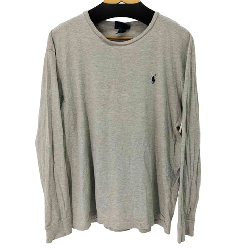 ポロバイラルフローレン Polo by RALPH LAUREN L/S スモールポニー刺繍クルーネックTシャツ メンズ import:M