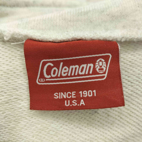 コールマン COLEMAN バックプリント ハーフジップスウェット メンズ