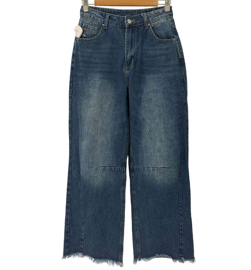 デザインワイドデニムパンツ レディース JPN:L