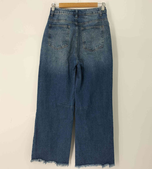 デザインワイドデニムパンツ レディース JPN:L