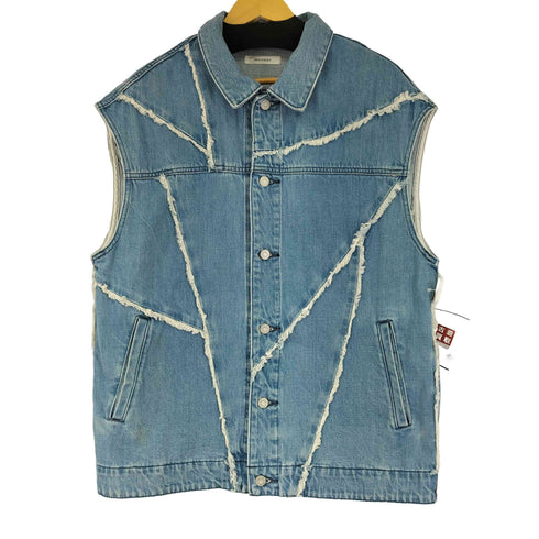 マウジー moussy PATCHWORK BIG DENIM ベスト レディース FREE
