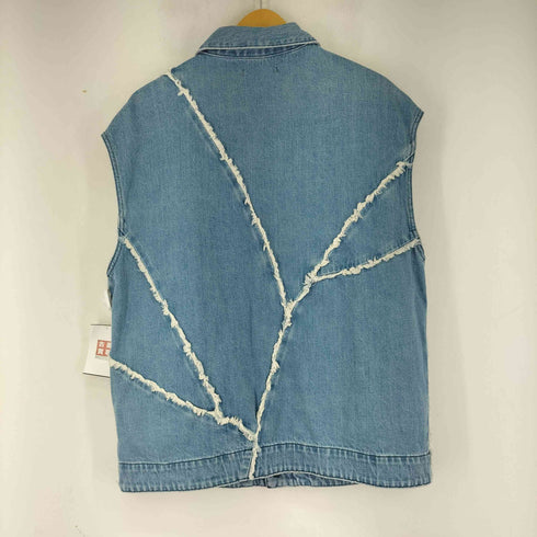マウジー moussy PATCHWORK BIG DENIM ベスト レディース FREE