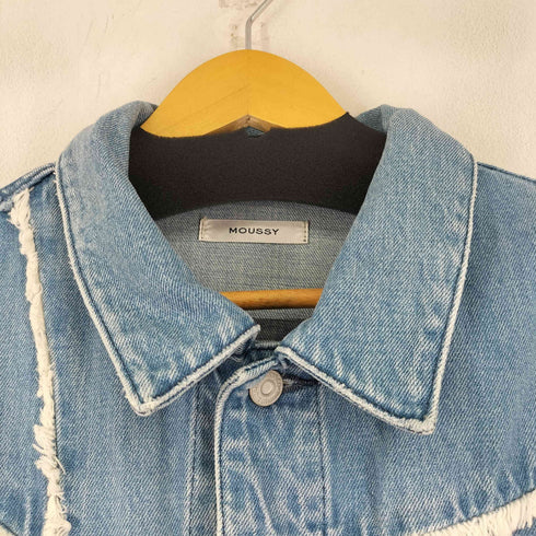 マウジー moussy PATCHWORK BIG DENIM ベスト レディース FREE