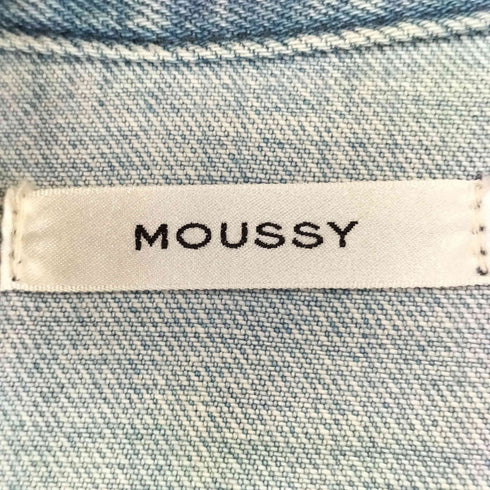 マウジー moussy PATCHWORK BIG DENIM ベスト レディース FREE