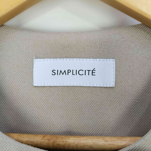 シンプリシテェ SIMPLICITE B.C STOCK クルーネックボリュームコート レディース