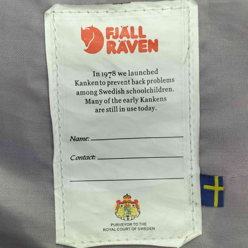 フェールラーベンカンケン FJALLRAVEN KANKEN スクエアナイロンバックパック レディース