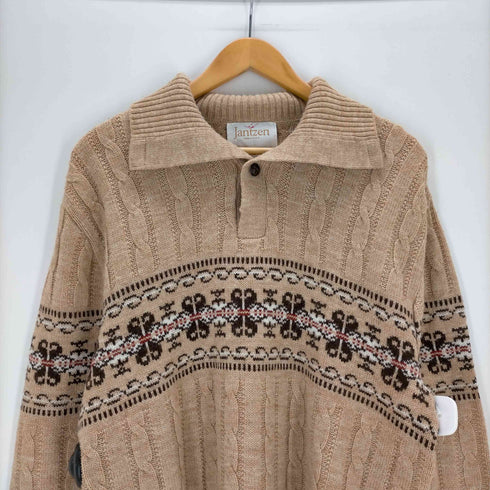 ジャンセン jantzen ノルディック ニットシャツ メンズ JPN:L