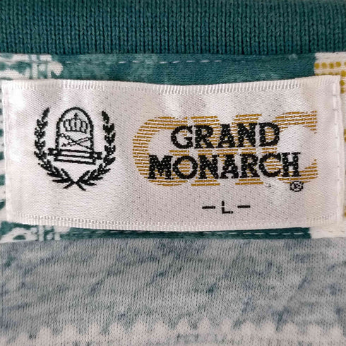 grandmonarch 総柄コットンポロシャツ メンズ JPN:L