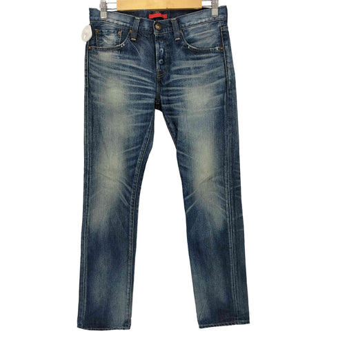 レッドカード REDCARD ボタンフライ ユーズド加工 ストレート デニムパンツ メンズ 30