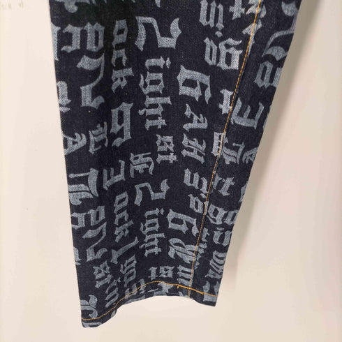 レフラー Leflah 総柄ストレッチデニムパンツ メンズ JPN:L