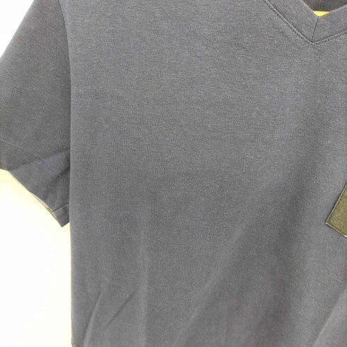 ブラックレーベルクレストブリッジ BLACK LABEL CRESTBRIDGE ロゴ刺繍 ポケット Vネック S/S Tシャツ メンズ JPN:S