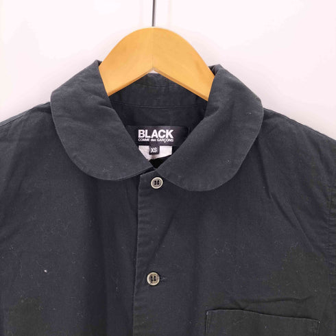 ブラックコムデギャルソン BLACK COMME des GARCONS 丸襟 デザインシャツ レディース JPN:XS
