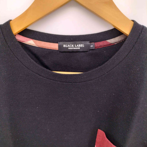 ブラックレーベルクレストブリッジ BLACK LABEL CRESTBRIDGE チェック柄 ポケット S/S Tシャツ メンズ JPN:S
