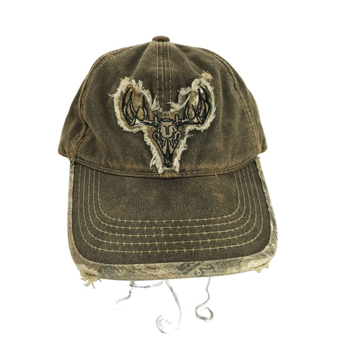 鹿アップリケ 6パネルキャップ メンズ