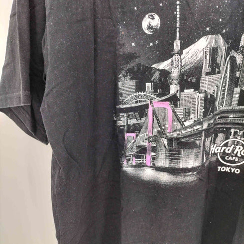ハードロックカフェ Hard Rock Cafe TOKYO 夜景プリント S/S クルーネックTシャツ メンズ JPN:XL