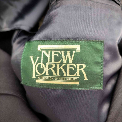 ニューヨーカー NEWYORKER 紺ブレ 金ボタン ダブルテーラードジャケット メンズ YA 6