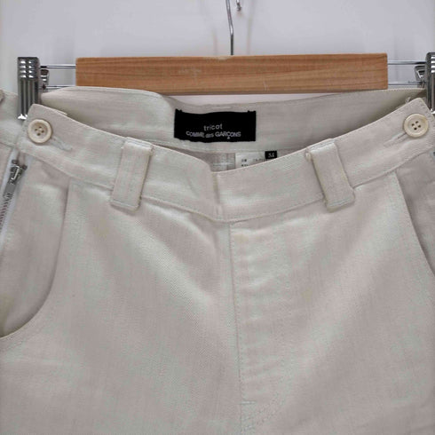 トリココムデギャルソン tricot COMME des GARCONS AD2006 ジップデザイン ワイドデニムパンツ レディース JPN:M