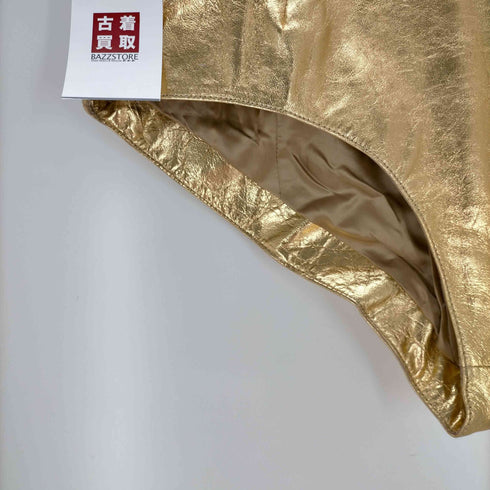 エイチアンドエム H&M アイレットディティールレザーミニショートパンツ レディース 42