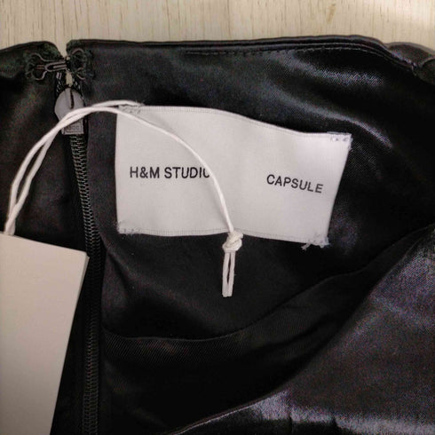エイチアンドエム H&M ショルダーパッド ドレープパネルワンピース レディース 44