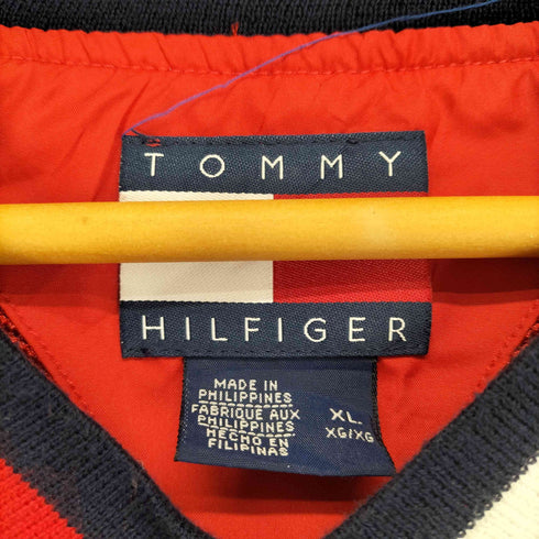 トミーヒルフィガー TOMMY HILFIGER 90s ロゴ刺繍Vネックピステ メンズ JPN:XL