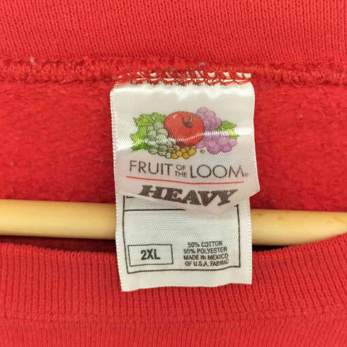 フルーツオブザルーム FRUIT OF THE LOOM 00S クルーネック スウェット トレーナー メンズ 2XL