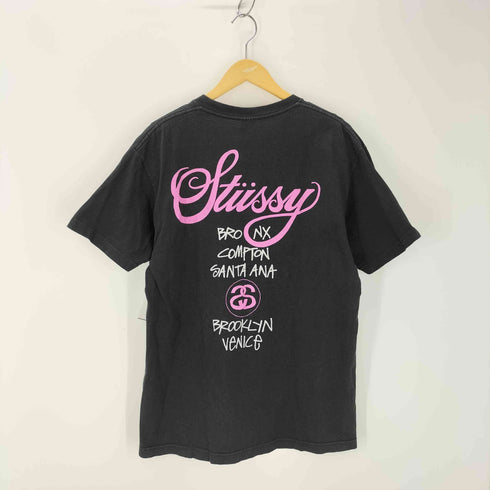 ステューシー Stussy 00s ワールドツアープリントTシャツ SSリンク メンズ JPN:L