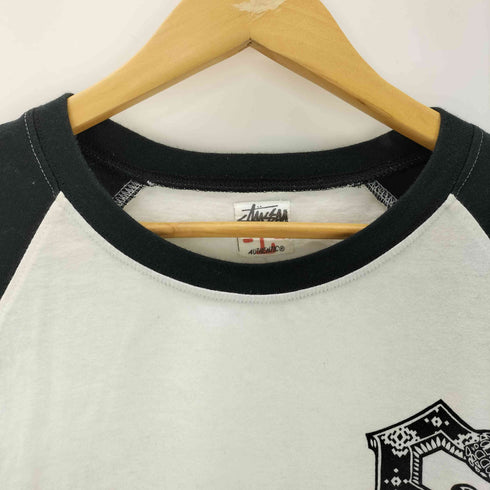 ステューシー Stussy 00s ナンバリング ラグランプリントTシャツ メンズ JPN:L