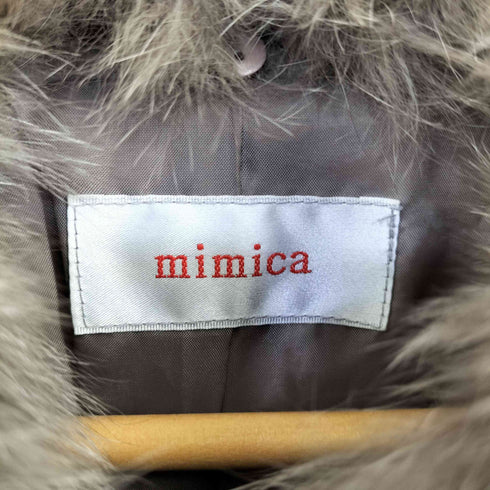 mimica ファー付きダウンコート レディース