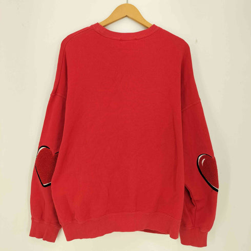 ミルクフェド MILKFED. HEART ELBOW SWEAT TOP ハート クルーネックスウェット レディース ONE SIZE