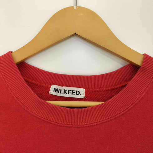 ミルクフェド MILKFED. HEART ELBOW SWEAT TOP ハート クルーネックスウェット レディース ONE SIZE