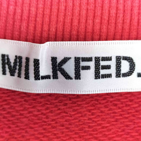 ミルクフェド MILKFED. HEART ELBOW SWEAT TOP ハート クルーネックスウェット レディース ONE SIZE