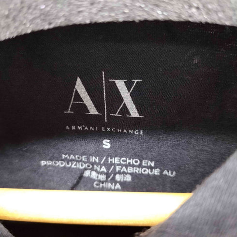 アルマーニエクスチェンジ ARMANI EXCHANGE S/S 袖ロゴプリント ヘンリーネックポロシャツ メンズ import:S