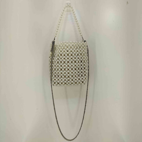 ザラ ZARA パールビーズ ミニショルダーバッグ レディース M