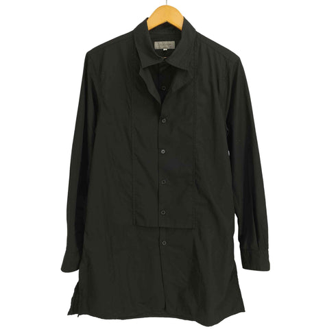 ヨウジヤマモトプールオム Yohji Yamamoto POUR HOMME 21ss Front Button Layered Long Blouse フロントボタン 二重レイヤード ロングブラウス メンズ 2