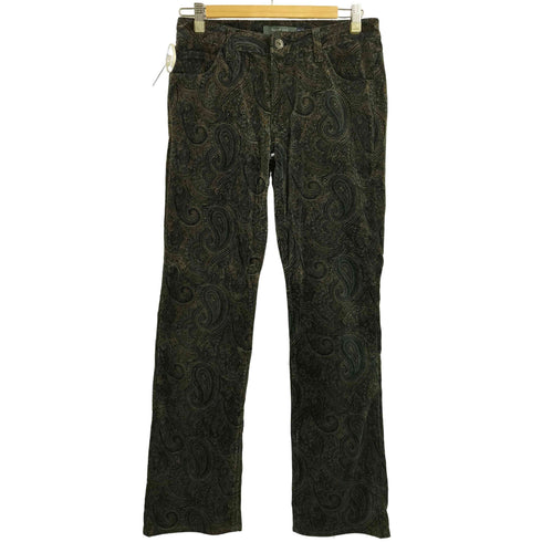 ギャップ Gap 00s boot cut stretch ペイズリー柄 ベロア ブーツカット フレア パンツ メンズ 4R