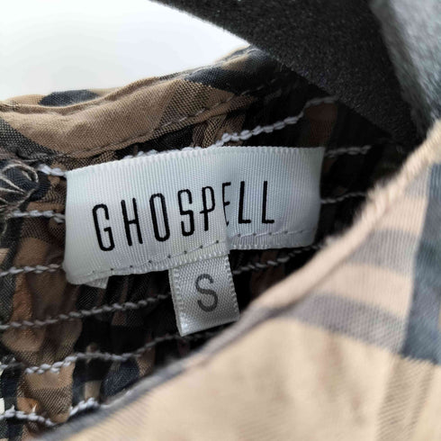 GHOSPELL Curtain Call Shirring Midi Dress レディース JPN:S