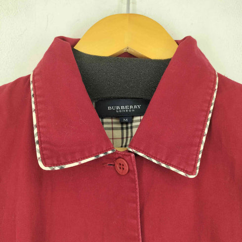 バーバリーロンドン BURBERRY LONDON クォータースリーブ チェックパイピングシャツ レディース M